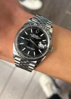 ROLEX DATEJUST 126234 JUBILEE BRACELET WITH WHITE GOLD BEZEL