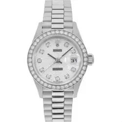 ROLEX DATEJUST BEZEL DIAMOND 79136G SILVER CARVING COMPUTER P NUMBER SECOND ...