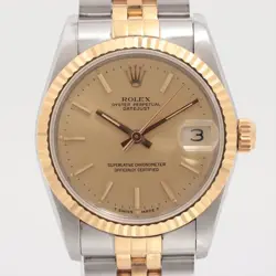 ROLEX DATEJUST 68273 SS×YG AT CHAMPAGNE-FACE 2 EXTRA LINKS