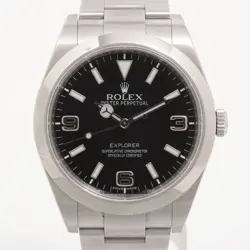 ROLEX EXPLORER I 214270 SS AT BLACK DIAL 2 EXTRA LINKS DOESN'T MOVE