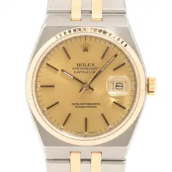 ROLEX OYSTER QUARTZ DATEJUST 17013 SS×YG QZ CHAMPAGNE-FACE