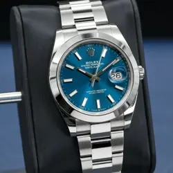 ROLEX DATEJUST 126300 BLUE DIAL OYSTER 2021 BOX & PAPERS