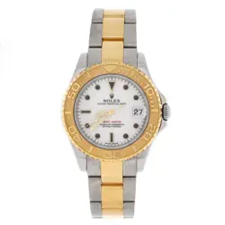 ROLEX OYSTER PERPETUAL YACHT-MASTER AUTOMATIC WATCH STAINLESS STEEL AND YELLOW