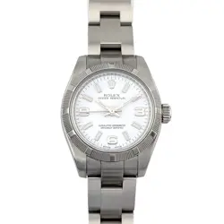 ROLEX 176210 OYSTER PERPETUAL 26 WHITE DIAL 26MM 2008 BOX & PAPERS