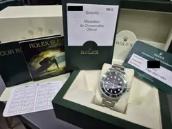 Rolex 16610LV Submariner Date Kermit 40mm 2007 Z Serial Box & Papers