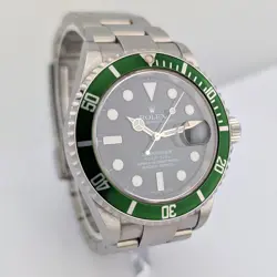 Rolex 16610LV Submariner Date Kermit 40mm 2007 Z Serial Box & Papers