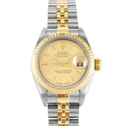 ROLEX DATEJUST 26 69173 INDEX FLUTED STEEL YELLOW GOLD JUBILEE LADIES WATCH 1993