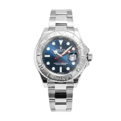 2013 ROLEX YACHT-MASTER 40MM 116622 BLUE PLATINUM OYSTER STAINLESS STEEL WATCH