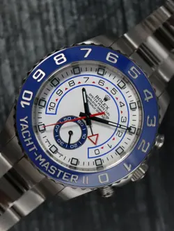 ROLEX 40647: YACHT-MASTER II, WATCH REF. 116680, BOX AND 2018 CARD