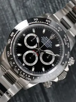 ROLEX 40645: DAYTONA, WATCH REF. 116500LN, BOX AND 2017 CARD