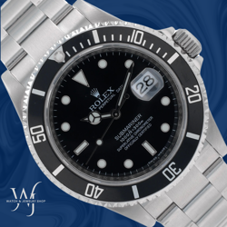 Rolex Men's Submariner Steel 40mm Black Dial & Insert Oyster Bracelet 16610T