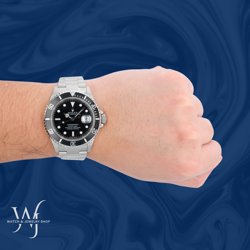 Rolex Men's Submariner Steel 40mm Black Dial & Insert Oyster Bracelet 16610T
