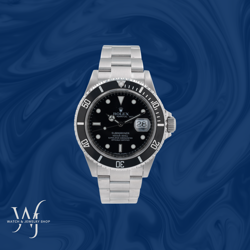 Rolex Men's Submariner Steel 40mm Black Dial & Insert Oyster Bracelet 16610T