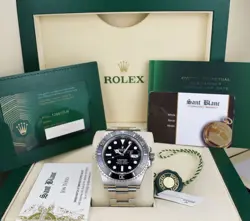 ROLEX - STAINLESS STEEL SUBMARINER 41 BLACK DIAL W/ CARD 126610 LN - SANT BLANC