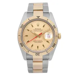 ROLEX DATEJUST TURNOGRAPH 36MM STEEL 18K YELLOW GOLD CHAMPAGNE DIAL 116263