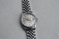 ROLEX DATEJUST 16234 SILVER DIAL JUBILEE BRACELET WITH WHITE GOLD BEZEL