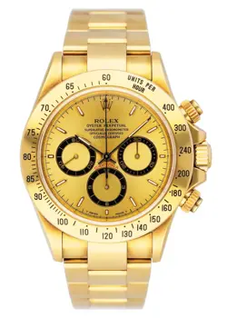 ROLEX DAYTONA 16528 ZENITH CHAMPAGNE DIAL MENS WATCH