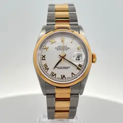 ROLEX DATEJUST 16203 STAINLESS STEEL WHITE DIAL 36MM
