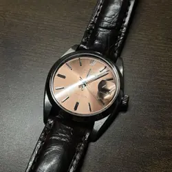 ROLEX OYSTER DATE PRECISION REF.6694 SALMON PINK DIAL HAND WINDING WRISTWATCH