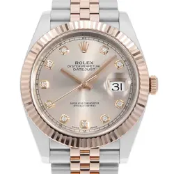 ROLEX DATEJUST 41 10P DIAMOND 126331G SUNDUST 5 ROW JUBILEE BRACELET RANDOM ...