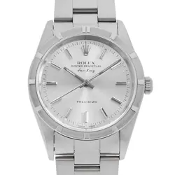 ROLEX AIR KING 14010M SILVER BAR Z NUMBER SECOND HAND MENS