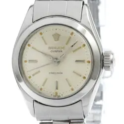 VINTAGE ROLEX OYSTER PRECISION 6410 STEEL HAND-WINDING LADIES WATCH BF580498