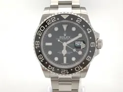USED ROLEX GMT MASTER II 116710LN BLACK CASE SIZE 40.0MM MEN'S WATCH #44188