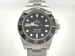 USED ROLEX SUBMARINER 124060 BLACK CASE SIZE 41.0 MM MEN'S WATCH #4388
