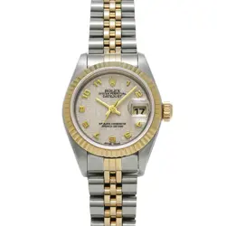 USED ROLEX DATEJUST 69173 IVORY CASE SIZE 26×26MM LADIES WATCH #46918