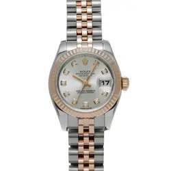USED ROLEX LADY DATEJUST 26 179171G SILVER LADIES WATCH #41178