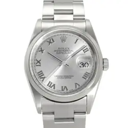 USED ROLEX DATEJUST 16200 SILVER MEN'S WATCH #41538