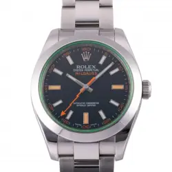 USED ROLEX MILGAUSS 116400GV BLACK MEN'S WATCH #41318