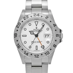 USED ROLEX EXPLORER II 16570 WHITE CASE SIZE 40×40MM MEN'S WATCH #43928