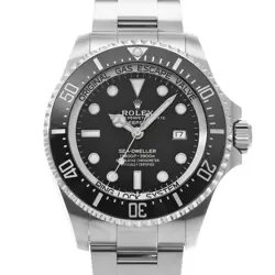 USED ROLEX SEA-DWELLER DEEP SEA 126660 BLACK MEN'S WATCH #42168