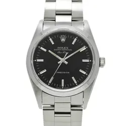 USED ROLEX AIR KING 14000 BLACK CASE SIZE 34×34MM MEN'S WATCH #41608