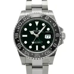 USED ROLEX GMT MASTER II 116710LN BLACK CASE SIZE 40×40MM MEN'S WATCH #41188