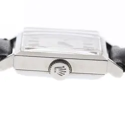 ROLEX PRECISION CAL.1400 HAND-WOUND LADIES SQUARE TYPE WOMEN'S WRIST WATCH LOGO