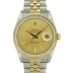 USED ROLEX DATEJUST 16233 GOLD CASE SIZE 36.0MM MEN'S WATCH #491988