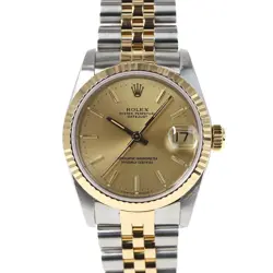 USED ROLEX DATEJUST 68273 GOLD CASE SIZE 31.0MM LADIES WATCH #41238