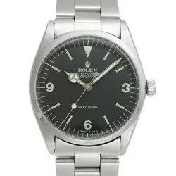 USED ROLEX OYSTER PERPETUAL 5500 BLACK CASE SIZE 34MM×34MM MEN'S WATCH #42678