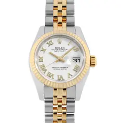ROLEX DATEJUST 179173 WHITE ROME RANDOM NUMBER SECOND HAND WOMEN