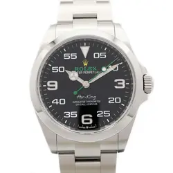 USED ROLEX AIR KING 126900 BLACK MEN'S WATCH #41138