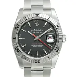 USED ROLEX DATEJUST 116264 BLACK CASE SIZE 36MM×36MM MEN'S WATCH #41238