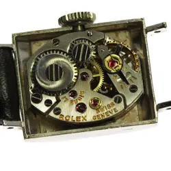 ROLEX PRECISION K18WG CAL.1800 MANUAL WINDING LADIES SQUARE TYPE WRIST WATCH