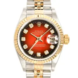 USED ROLEX DATEJUST 79173G BROWN CASE SIZE 26MM LADIES WATCH #44208