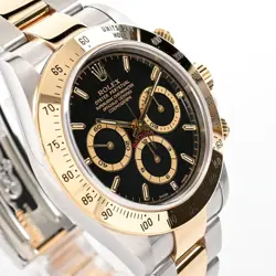 USED ROLEX Daytona 16523 Black Case Size 40mm Men's Watch #41118