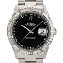 USED ROLEX THUNDERBIRD 16264 BLACK CASE SIZE 36MM MEN'S WATCH #41368