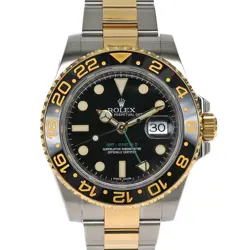 USED ROLEX GMT MASTER 2 116713LN BLACK CASE SIZE 40MM MEN'S WATCH #41108