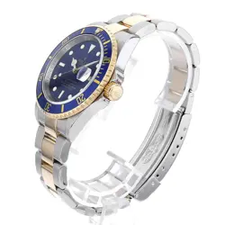 ROLEX SUBMARINER DATE 16613 BLUE M NUMBER SECOND HAND MENS