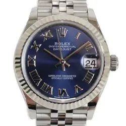 USED ROLEX DATEJUST 31 278274 BLUE CASE SIZE 31MM LADIES WATCH #4148